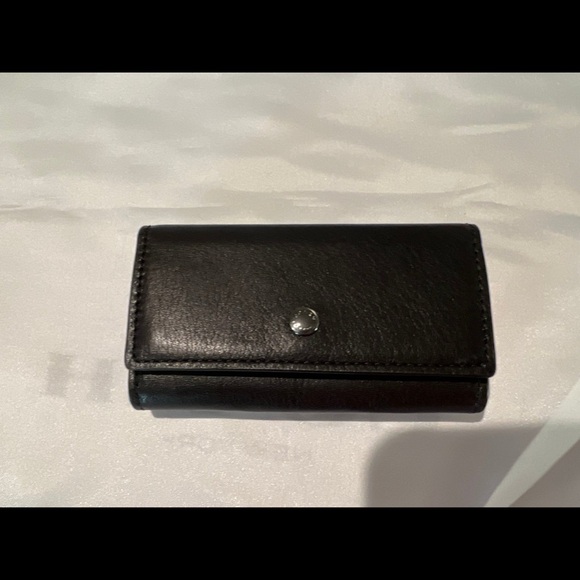 NWT Coach Retail Four Ring Key Case Black Leathere - Picture 1 of 10